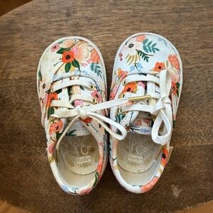 Baby Rifle Paper & Co. Keds sneakers - Floral Cream and Pink